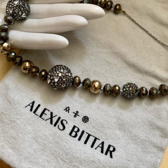 NWOT ALEXIS BITTAR Crystal Gemstone Necklace - Picture 4 of 12